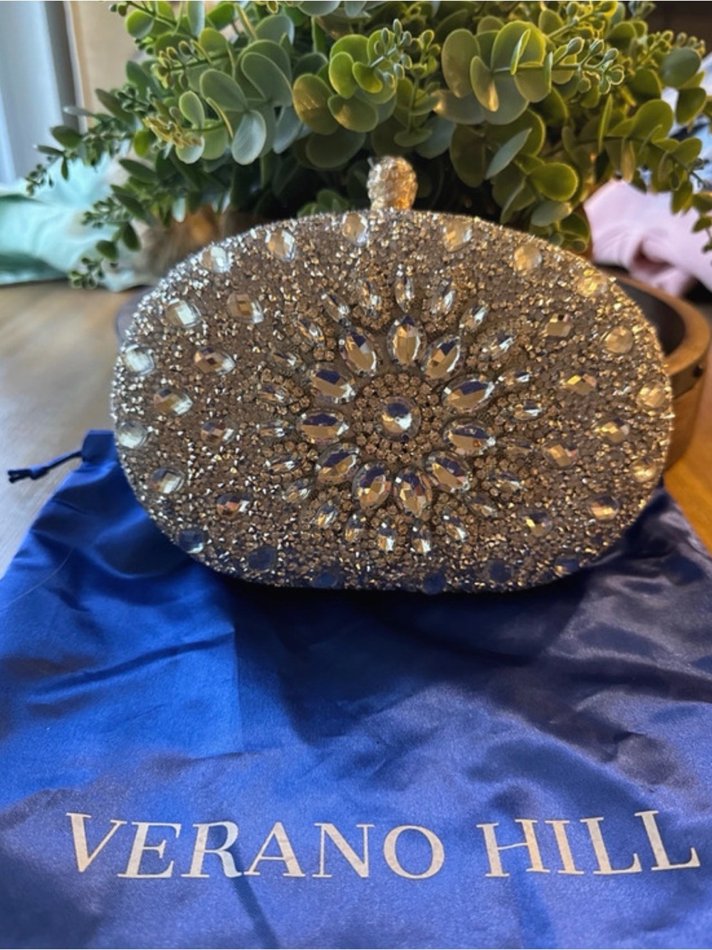 Verano Hill Silver Colette Clutch
